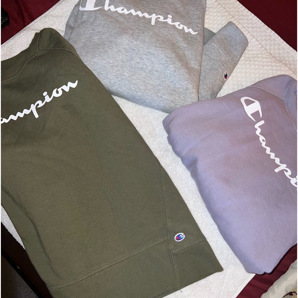 Champion sweatshirts, size medium, women